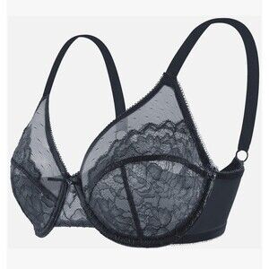 HSIA Enchante Full Coverage, Lace,  Underwire Bra 38DDD NWT